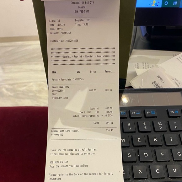 Gucci Necklace with mother of pearl pendant in 925 sterling silver - Picture 10 of 10